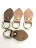 Accesorios Pequeños para Modificación de Bolsos: Bucles Laterales de Cuero, Anillos Colgantes de Cuero con Forma de Hoja, Herrajes para Bolsos