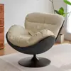 Sillón de Sofá Nórdico Individual Giratorio Balcón Sala de Estar Silla de Ocio Silla de Huevo Perezoso de Lujo Ligero Taburete de Lectura Silla de Ocio