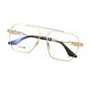 Armazón de Gafas de Titanio Puro Talla Grande para Hombre, Personalizado de Montura Grande para Cara Grande, Óptico Terminado con Luz Anti-Azul, Armazón de Gafas para Miopía para Mujer