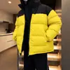 Cross2026 Ropa Nueva de Algodón Estilo Hong Kong Hombres Invierno Acolchado Estudiante Ropa Pan Ropa de Algodón con Cuello Alto Americano Chaqueta