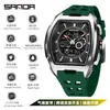 Reloj Deportivo Sanda de Doble Pantalla para Estudiantes de Secundaria, Montañismo al Aire Libre, Hora Mundial, Resistente al Agua, Cuenta Atrás, Versátil, Elegante Reloj Electrónico