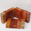 2*5 Loja Atacadista de Pedra Shoushan Pedra Vermelha Carimbo de Prática Pedra Dourada Gravação de Selo Caligrafia Selo Padrão Material de Selo de Pedra
