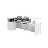 Caja registradora mostrador de bar de empresa esquina pintura mostrador frontal recepción peluquería salón de belleza banda de luz mostrador simple