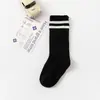 Calcetines de Malla para Niños Transpirables Resistentes al Olor Rayas Blancas y Negras Calcetines de Estudiante Algodón Delgado para Primavera y Verano