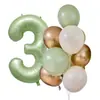 Set de Globos Digitales de Papel de Aluminio de 40 pulgadas Transfronterizo Decoración de Fiesta de Cumpleaños de Aguacate Globos para el Día del Niño