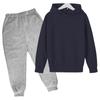 Suéter infantil, pantalón de traje infantil, top de polar de color liso para niños y niñas grandes
