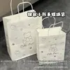 Bolsa de regalo de oso plateado, estilo ins, gran capacidad para estudiantes, linda caricatura de regalo para mejores amigos, súper adorable y femenina
