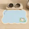 Alfombrilla Alimentación Mascota Gato Perro Pelo Liso de Fábrica Barro de Diatomeas Absorbente Resistente a la Suciedad Fácil de Cuidar Manteles Individuales Antideslizante A Prueba de Salpicaduras Alfombrilla para el Suelo