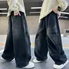 Roupas infantis Zhili calça jeans para meninos 2026 outono novo calça de trabalho infantil calça da moda para bebês meninos primavera e outono