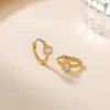 Pendientes de Aro Redondos de Plata de Ley S925 Yuebao Jewelry, Sencillos y Lujosos, Versátiles, Populares en Línea, Pendientes de Plata en Forma de Círculo con un Toque de Alta Gama