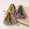 Accesorios para joyería diy cordón de doble asa colorido para teléfono móvil cordón de asa única colgante de juguete cuerdas manualidades material hecho a mano venta al por mayor