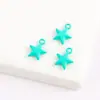 Pendente Estrela de Cinco Pontas Colorido Fresco e Fofo Liga Metálica Acessórios para Montagem de Brincos Broche Corrente de Celular