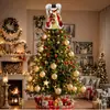 Muñeca Princesa Negra Alada Brillante Estrella de Copa de Árbol de Navidad Decoración de Escritorio Decoración de Hotel Navideño
