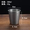 Taza de agua de acero inoxidable retro, taza de bebida fría de una sola capa, taza de jugo antigua, taza de té, taza de boca japonesa, taza de enjuague bucal, taza de cerveza
