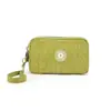Bolsa Feminina Estilo Coreano 2020 para Celular Porta-Moedas Cor Pura Fosca Três Zíperes Bolsa para Cosméticos Porta-Moedas