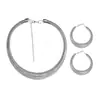 Juego de Collares Gargantilla Corta Versátiles de Perlas Artificiales para Bodas Transfronterizas, Juego de Collares Gargantilla Exagerados y Elegantes, Exquisitos Accesorios de Banquete