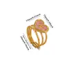 Nueva Serie de Anillos de Acero Inoxidable con Goteo de Aceite de Amazon para Mujer, Anillos Ajustables de Sirena Personalizados, Flores al por Mayor