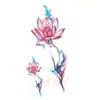 Pegatinas de Tatuaje Temporales de Flor Nueva de Colores para Brazo Transfronterizas, Rosa Roja Grande, Impermeables y a Prueba de Sudor, Pegatinas Temporales Desechables, Flores Realistas
