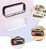 Estuche para Lápices Transparente con Cierre de PVC, Bolsita para Bolígrafos Transparente para Artículos de Tocador, Estuche para Lápices y Bolígrafos de Examen, Equipaje de Viaje, Bolsa para Maquillaje y Cosméticos para Material de Oficina, Organización de Maquillaje de Viaje.