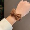 Cuerda para el Cabello con Lazo de Estilo Coreano para Mujer, Elegante, Sencilla, Banda para el Cabello, Lindo Anillo para el Cabello de Felpa, Accesorios para el Cabello con Bola de Celebridad de Internet