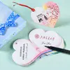 Tarjeta Plegable Personalizada en Forma de Corazón, Tarjeta Colgante de Bendición de Corazón, Tarjeta de Agradecimiento por el Festival del Bote del Dragón y el Día del Maestro, Tarjeta con Mensaje Manuscrito, Hecho a Medida