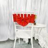 Amazon Transfronterizo Grueso Color Sólido Poliéster Elástico Lazo Hotel Boda Silla de Boda Respaldo Correas Decorativas Al por Mayor