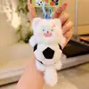 Colgante Original Jinnew de Gato Peludo Deportivo - Divertido Colgante Llavero de Felpa de Jersey Gato Fútbol Baloncesto Gatito