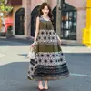 Vestido de Algodão e Seda Novo de Verão 2026, Vestido Regata da Moda, Vestido de Alça Comprimento Médio Acima do Joelho, Vestido Longo Solto Plus Size