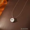 2025 Tendencia de Tiktok Collar de Hilo de Pescar Invisible Lágrimas de Sirena Choker Femenino de Lujo Ligero con Diamantes Brillantes Clavícula