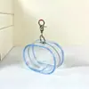 Bolsa con cremallera de PVC para guardar comida para gatos y perros de tamaño pequeño, bolsa de embalaje portátil para viajes para golosinas de mascotas, bolsa de almacenamiento transparente