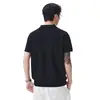 Camisa polo de punto para hombre con cuello camisero y media cremallera, nuevo estilo de verano 2026, top polo de punto de manga corta estilo "old money"