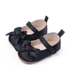 Zapatos de Princesa Estilo Nuevo Zapatos para Bebé con Suela de Goma, Moño y Suelas Antideslizantes para Niños Pequeños