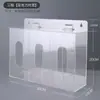 Caja de Almacenamiento de Mascarillas de Tres Piezas Montada en Pared Cadena de Restaurantes Comerciales Extraíble Puerta de Entrada del Hogar Catering Caja Acrílica Montada en Pared