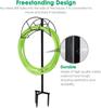 Suporte para Mangueira de Jardim Removível Metal Suporte para Tubo de Água Gancho para Mangueira Suporte Pesado para Mangueira Armazenamento Suporte para Mangueira