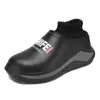 Nuevas Zapatillas de Algodón para Hombre Otoño e Invierno para Casa Interior y Exterior Calcetines con Talón Zapatillas Forradas de Felpa Cálidas Zapatos de Algodón con Suela Gruesa