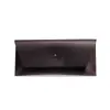 Couro Crazy Horse Nova Carteira Porta-Moedas Organizador Clutch Bolsa para Passagens Aéreas Documentos Bolsa para Celular Organizador de Couro Genuíno