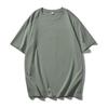 Playera de Manga Corta Talla Grande para Hombre, Nuevo Estilo de Verano, Camiseta Casual de Color Sólido, Suelta y a la Moda de Cuello Redondo, Top de Hombre Trendy