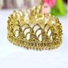 Fábrica de atacado New Wave Financial lace coroa de ouro e prata laço multi-cor acessórios de vestuário laço dourado