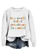 Sudadera de cuello redondo para mujer Amazon Ebay en un mundo lleno de abuelas Estilo Nuevo Top Estilo Europeo y Americano