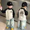 Camiseta Térmica de Polar para Niños Cuello Semi Alto Capa Base 2026 Otoño/Invierno Nuevo Bloque de Color Camiseta para Niños Moderna Versátil Top Moderno