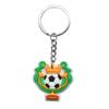 Llavero con diseño de fútbol de dibujos animados transfronterizo, accesorio pequeño, colgante de PVC, bolso suave, colgante, joyería, decoración, disponible al por mayor.