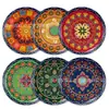 Platos de Papel con Patrón de Festival Mexicano Bp041 Vajilla Desechable para Fiesta de Festival para 8 Personas Platos de Papel Desechables Decorativos