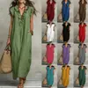 Sitios Web Independientes Europeos y Americanos Amazon Aliexpress Vestido Largo de Verano y Primavera 2026 con Mangas Acampanadas Estilo Bohemio