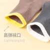 Calcetines finos de verano hasta la mitad de la pantorrilla para mujer, calcetines de cristal transpirables con textura retro, calcetines holgados, calcetines sin costuras de otoño e invierno