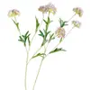 Plástico Artificial 3 Puntas Fruta de Ricino Bola de Cebolla Flor Encaje Fruta Bola de Nieve Rama de Flor Accesorios para Arreglos Florales de Hogar, Boda, Navidad Venta al por Mayor
