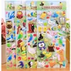 Pássaros, Papagaios, Corujas, Pássaros e Animais, Adesivos de Bolha, Adesivos Estéreo 3D à Prova d'Água, Brinquedos de Educação Infantil para Crianças