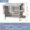 Jaula de Acero Inoxidable para Perros para Exteriores para Perros Medianos a Grandes Golden Retriever 304 Casa para Perros para Exteriores Perrera a Prueba de Lluvia con Baño Leide Zhu