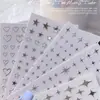 Adesivos de Unha Estrela Explosiva Prateados Tendência Mais Vendidos Coração Estrela Crescente Cruz Decorações Adesivas para Unhas