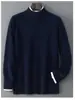 Nuevo Suéter de Lana para Hombre Otoño e Invierno, 100% Lana Pura, Jersey de Cuello Redondo, Corte Holgado, Talla Grande, Suéter de Cachemira Tejido