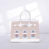 Bolsa de Couro Macio Platinum para Casa Pequena de Luxo 2025 Nova Bolsa Feminina de Couro Macio com Padrão de Crocodilo Ombro Transversal Colorblock Bolsa Feminina